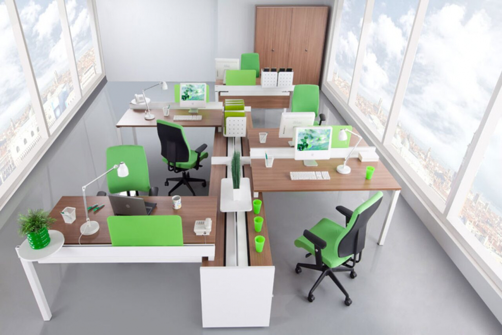 Расстановка офисной мебели