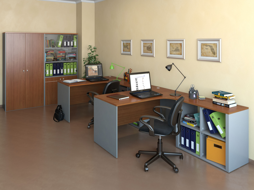 Расстановка мебели в маленьком офисе