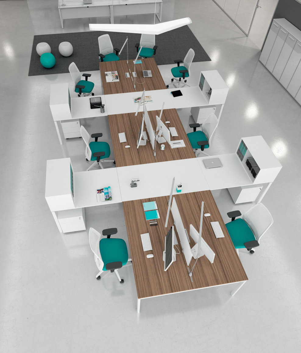 Опен Спейс расстановка мебели