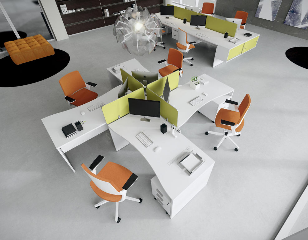 Планировка офиса open Space