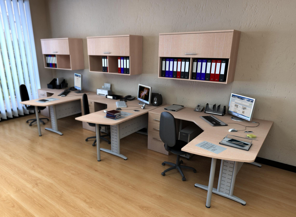 Расположение мебели в офисе