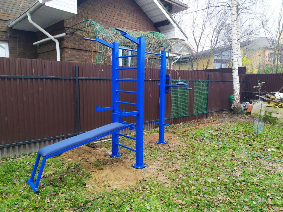 Тренажёр "турник+брусья и подтягивание" уличный