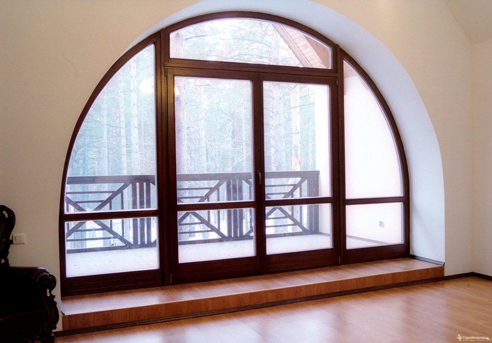 Евро окна арка металлопластик