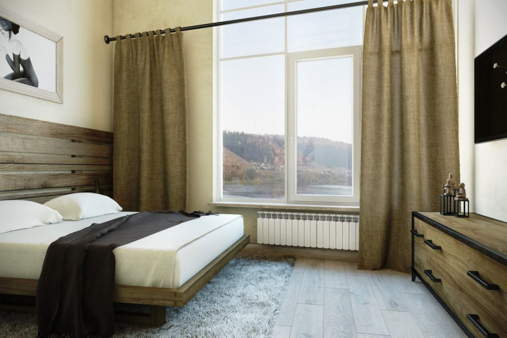 Шторы для панорамных окон в квартире