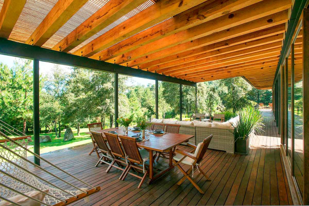 Деревянные открытые веранды