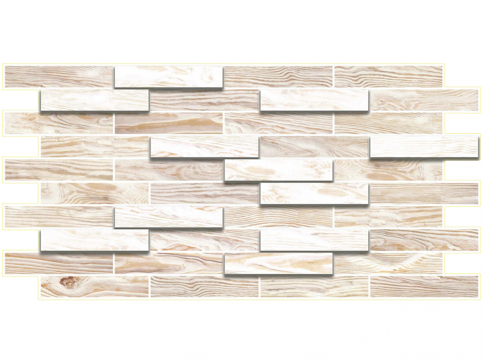 Панель ПВХ дерево дуб беленый 980*480мм