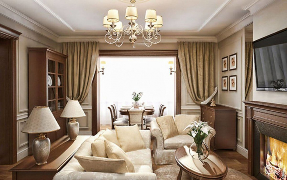 Гостиная т в английском стиле