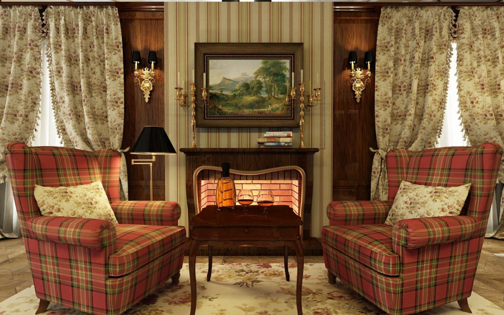 Староанглийский интерьер