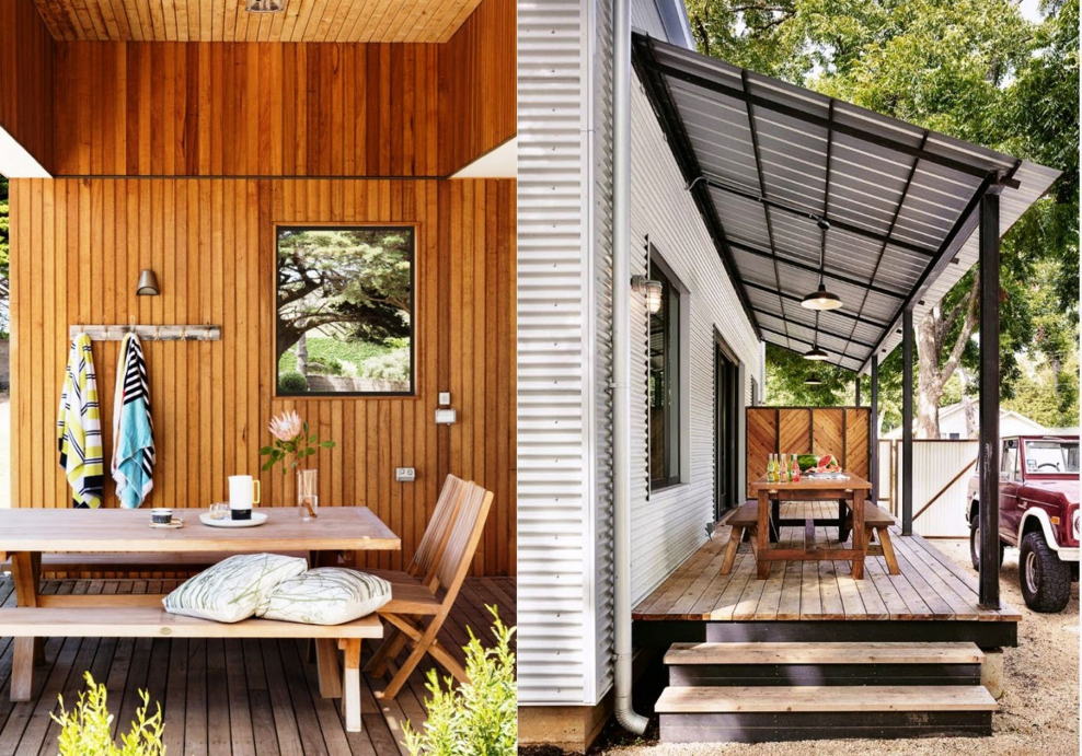 Небольшая терраса на даче