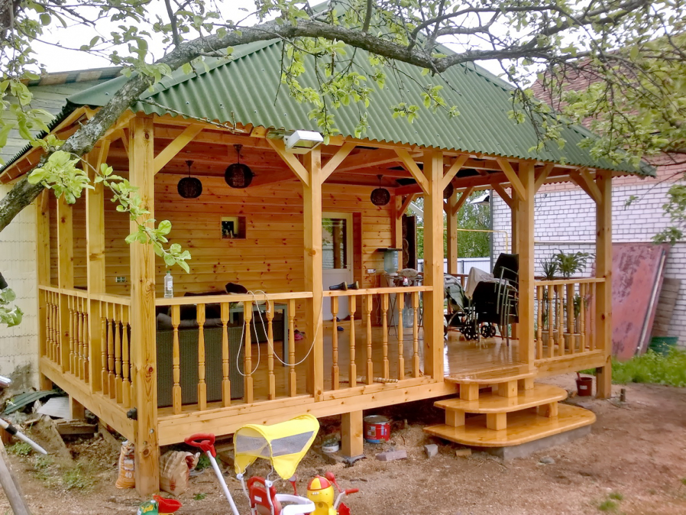 Беседка пристройка