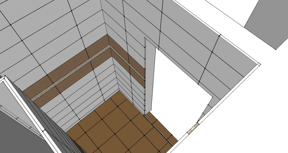 Раскладка плитки в дверном проеме