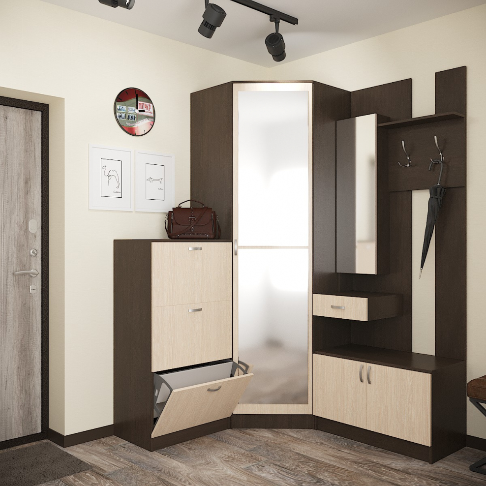 ВШ-1 (вешалка с зеркалом) МС «Вега»