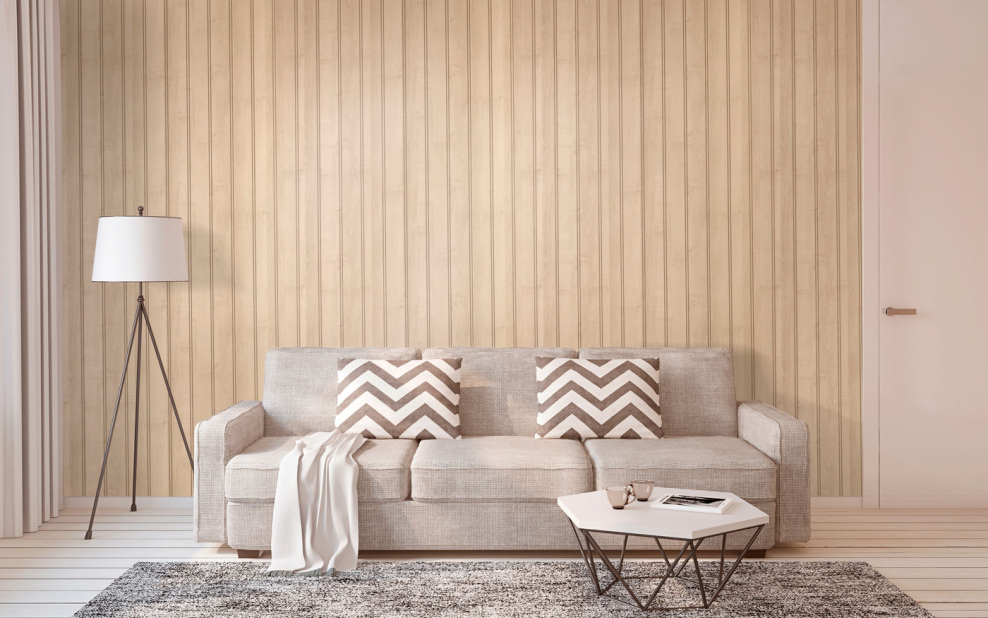 МДФ-панель стильный дом натуральная рейка 1220х2440х3 мм