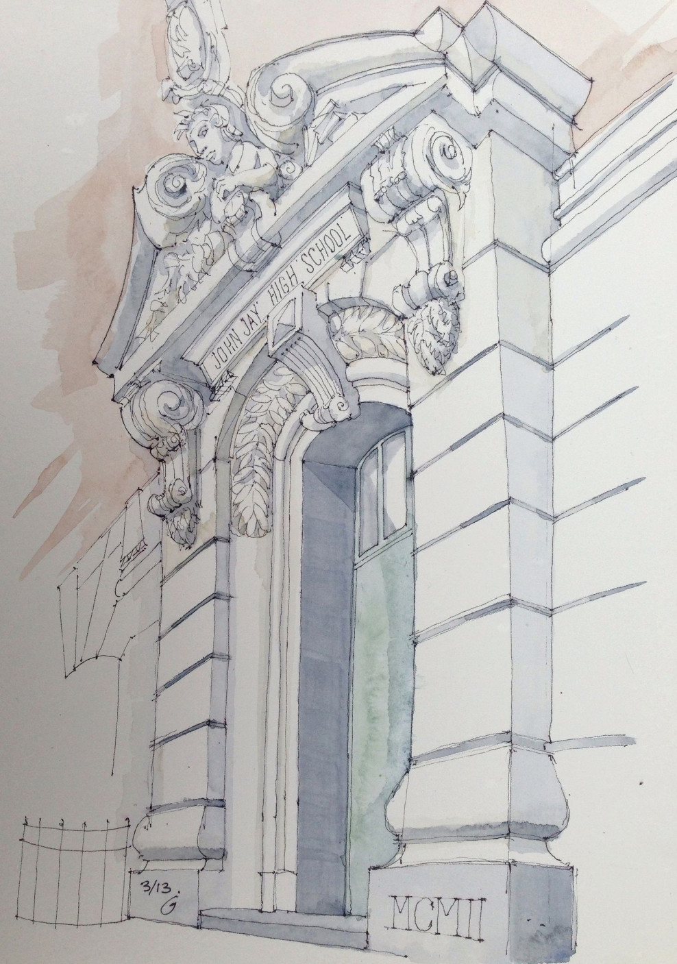 Поленов архитектурные зарисовки