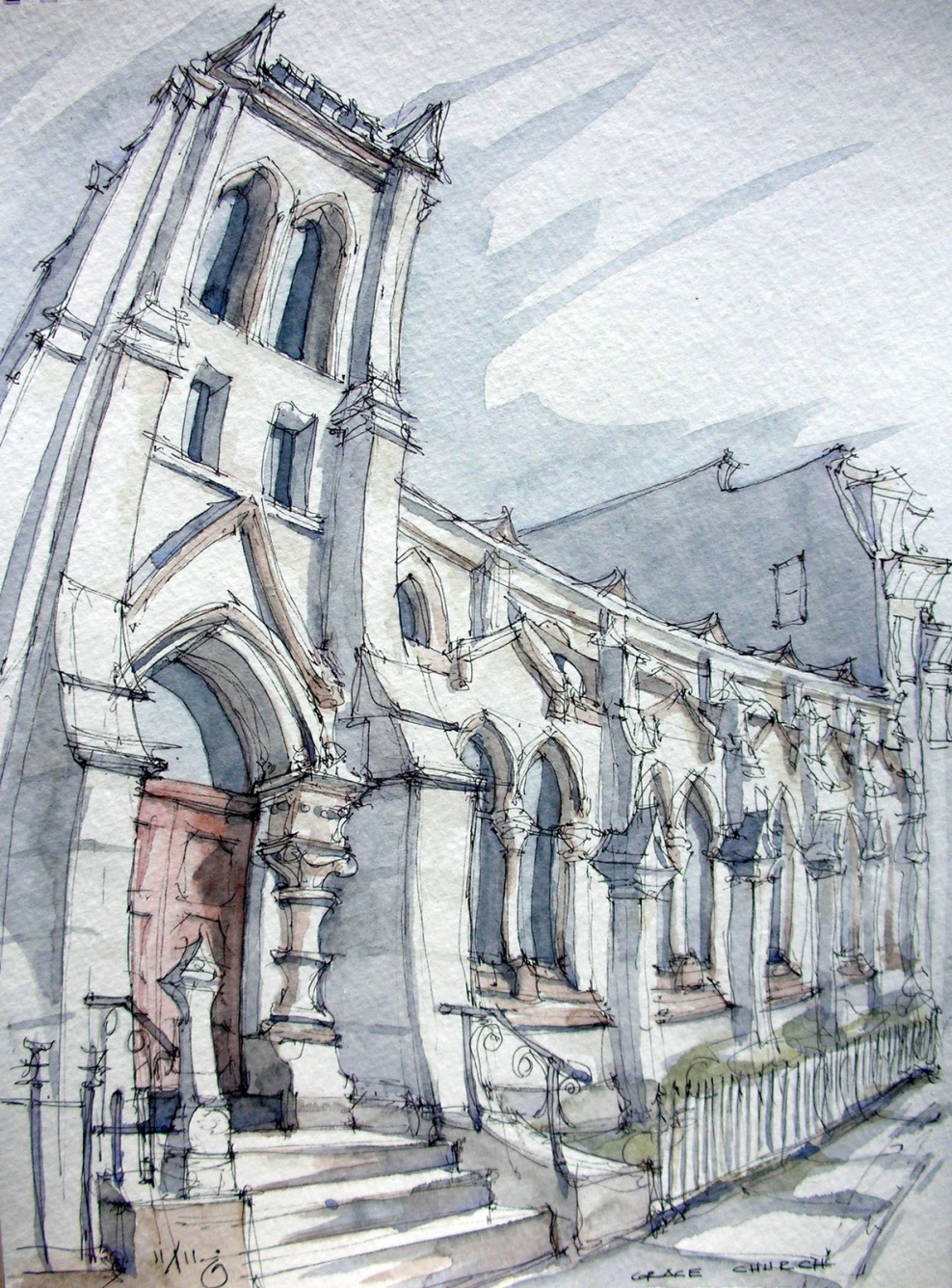 Пленэрные зарисовки Питера