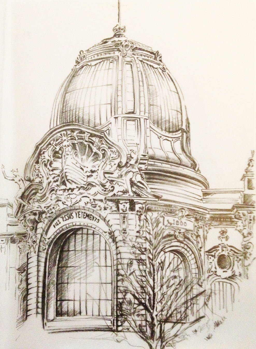 Графические зарисовки архитектуры