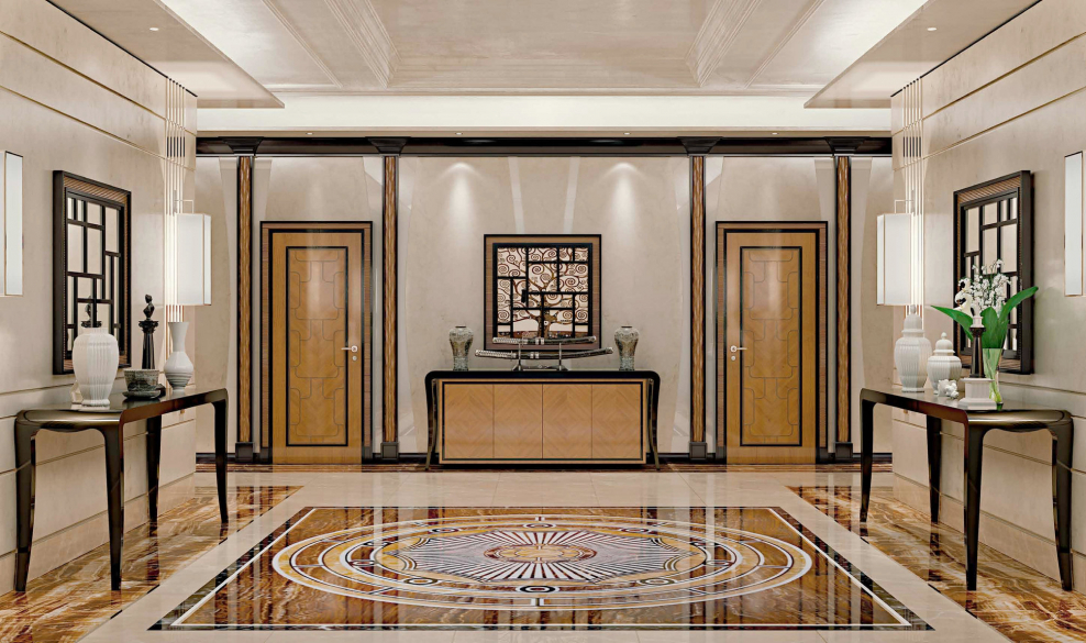 Ар-деко интерьер паркет