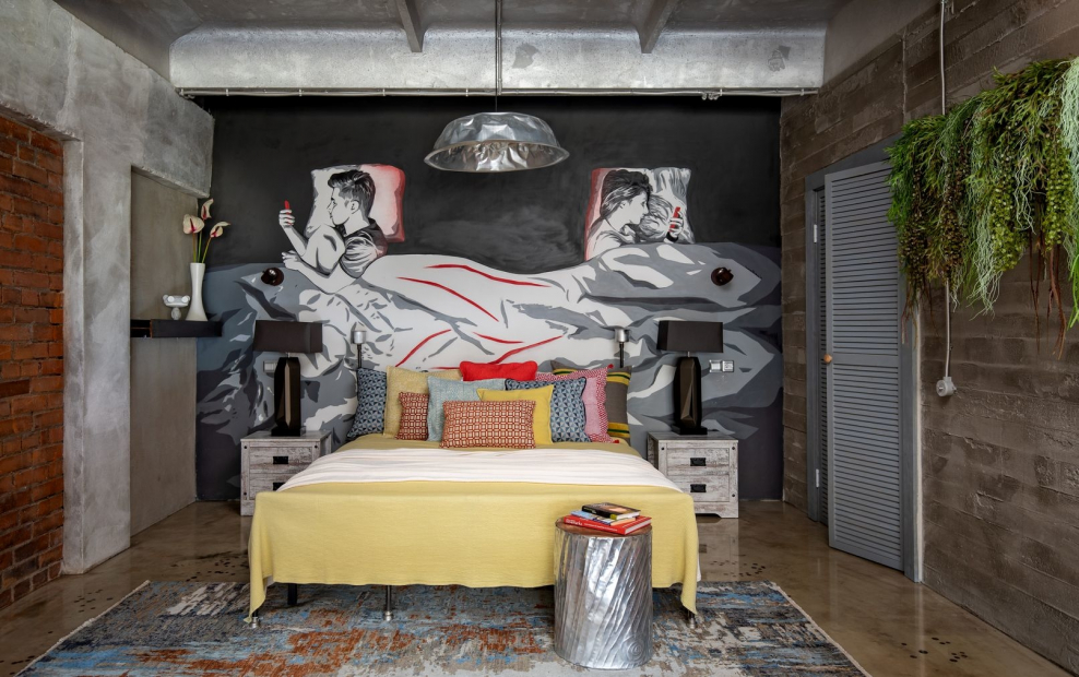 Граффити в стиле лофт