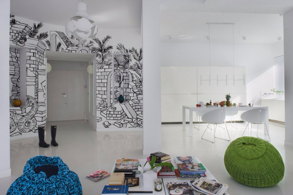 Современная Графика в интерьере