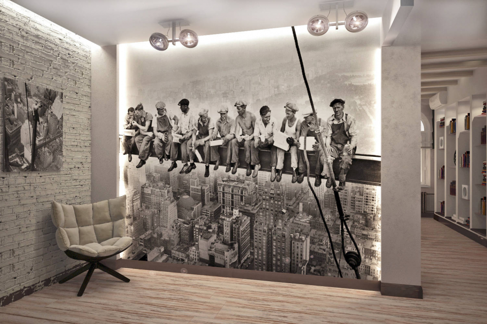 Роспись стен в стиле лофт