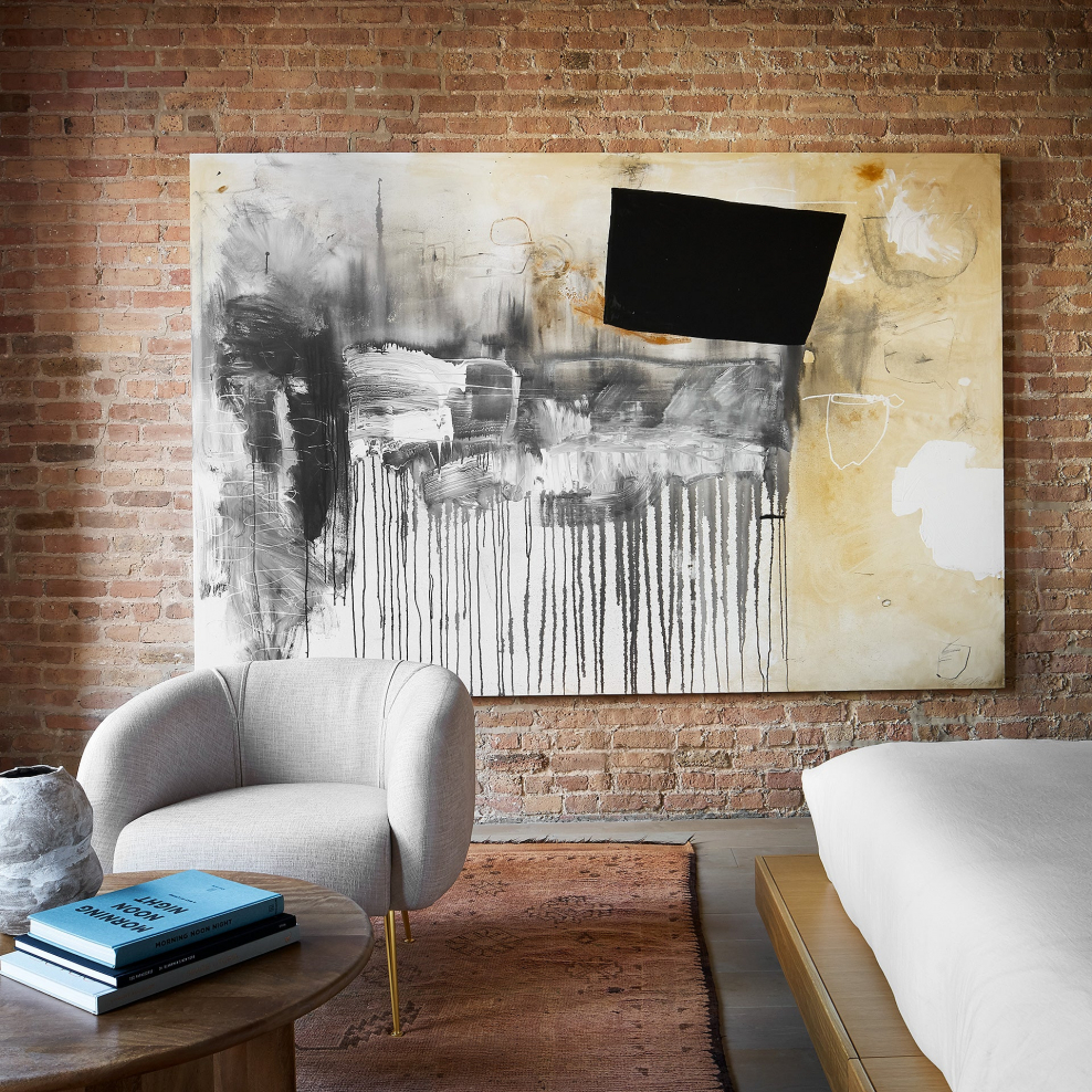 Баннер в интерьере лофт