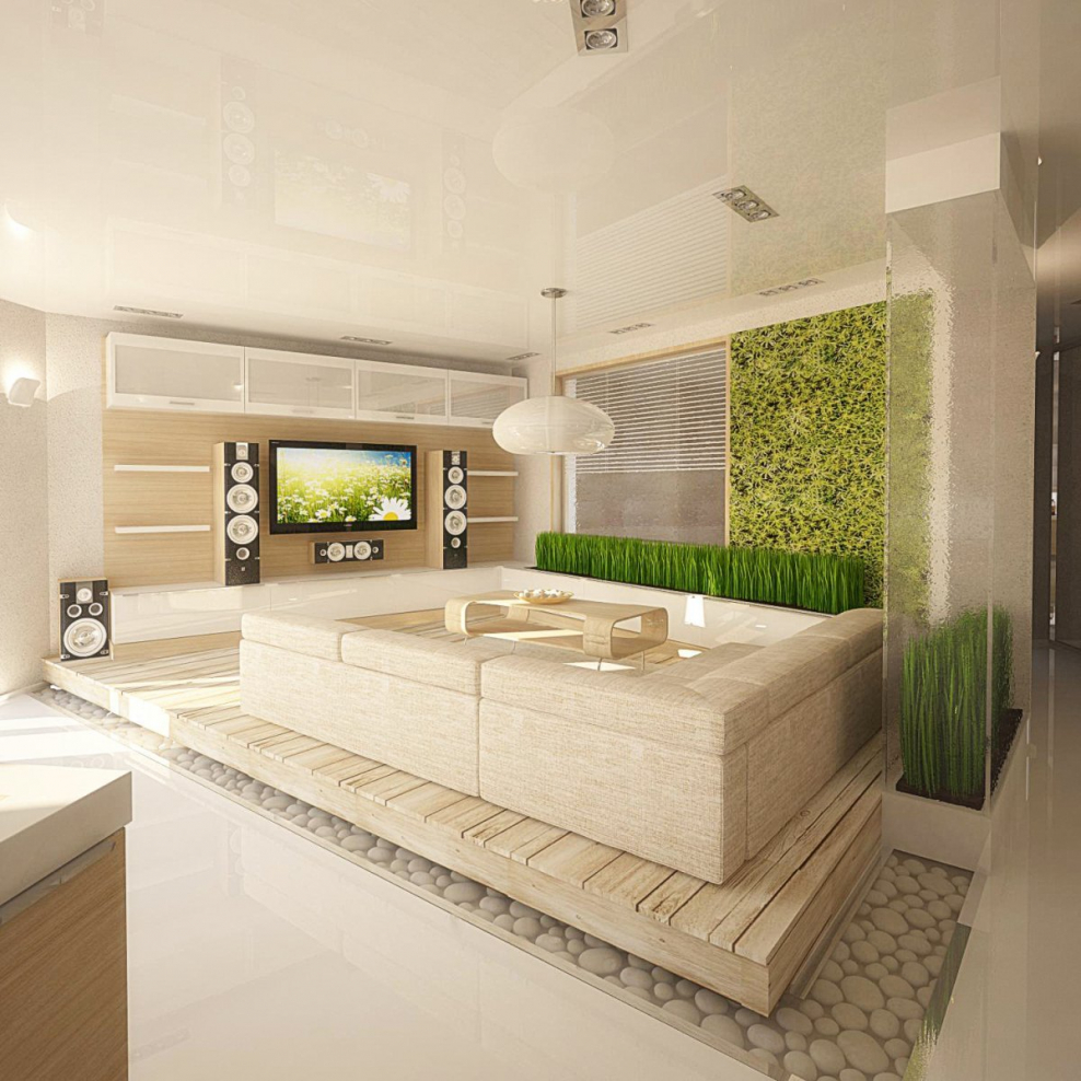 Экостиль гостиная