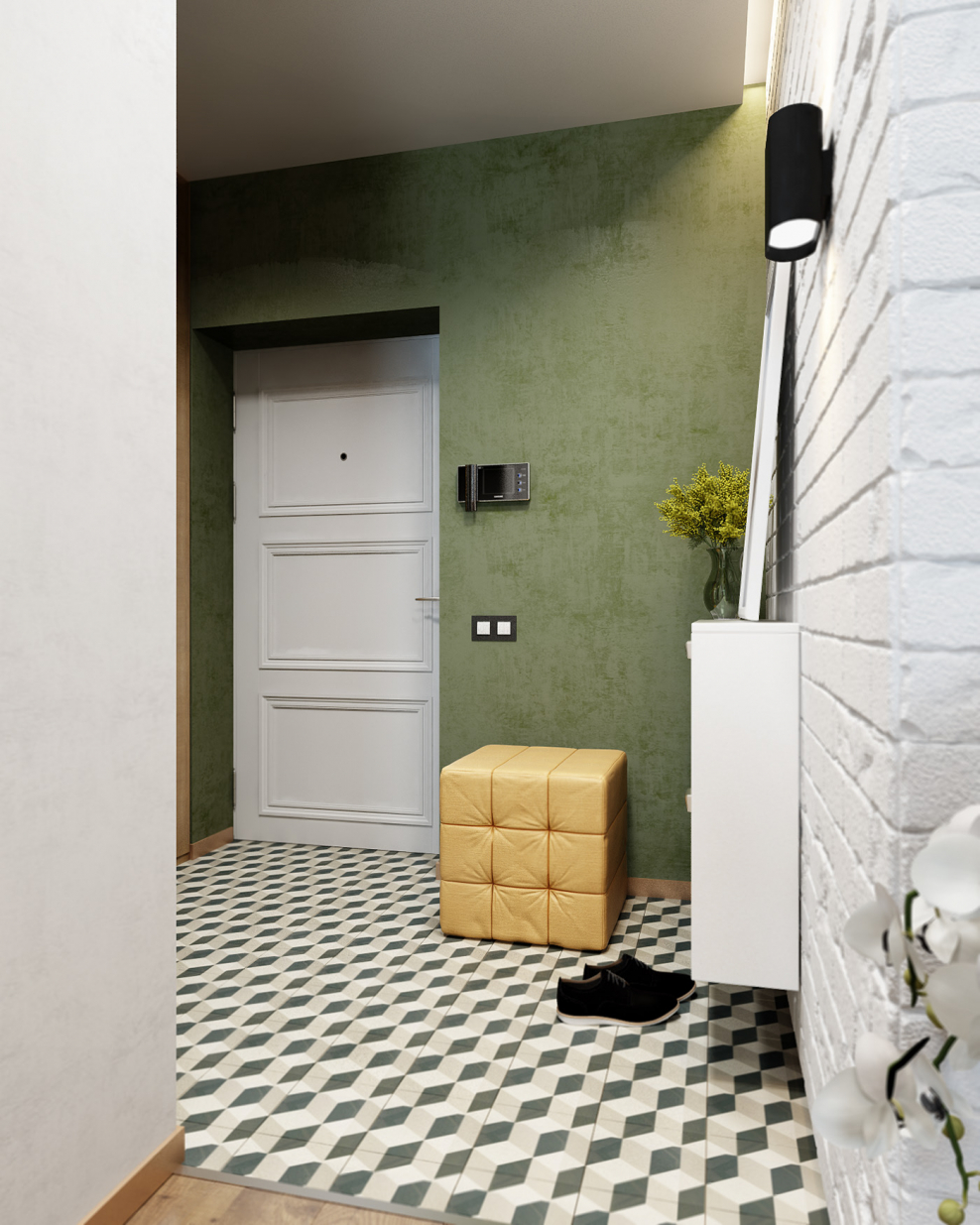 Открытая прихожая Минимализм