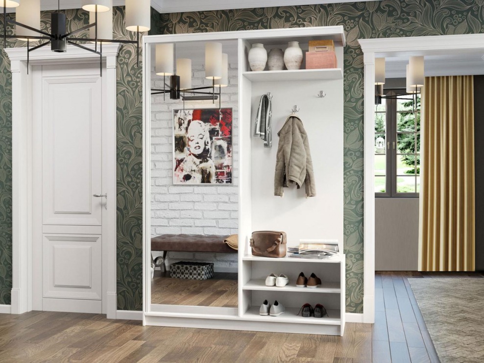 Прихожая Маршал белый каркас