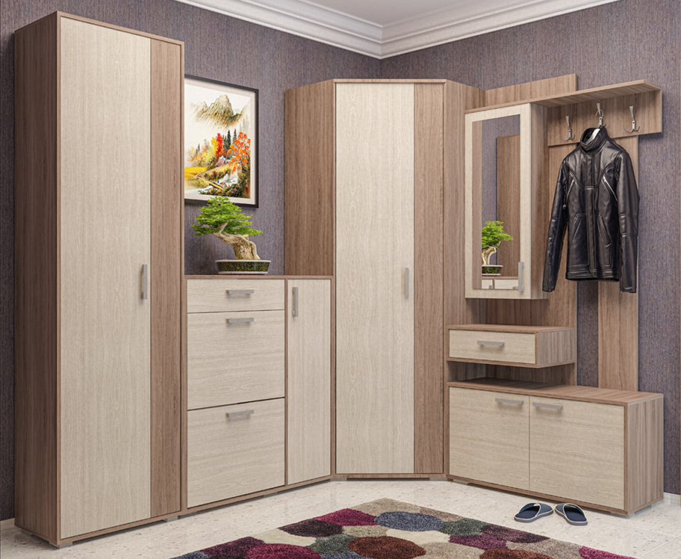 Прихожая Мила ясень шимо темный