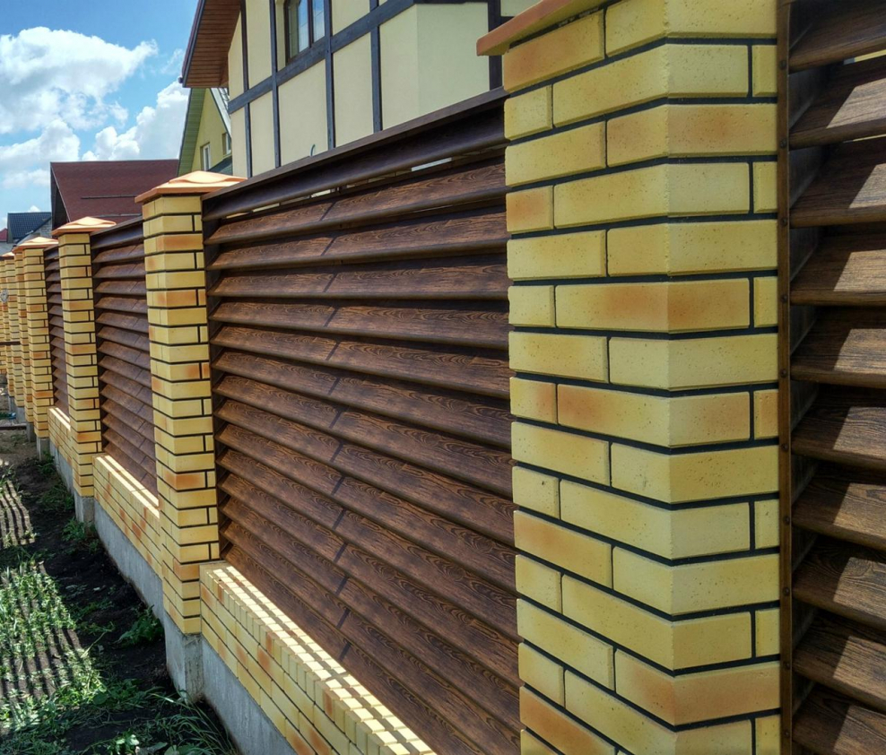 Забор жалюзи двухсторонний Твинго