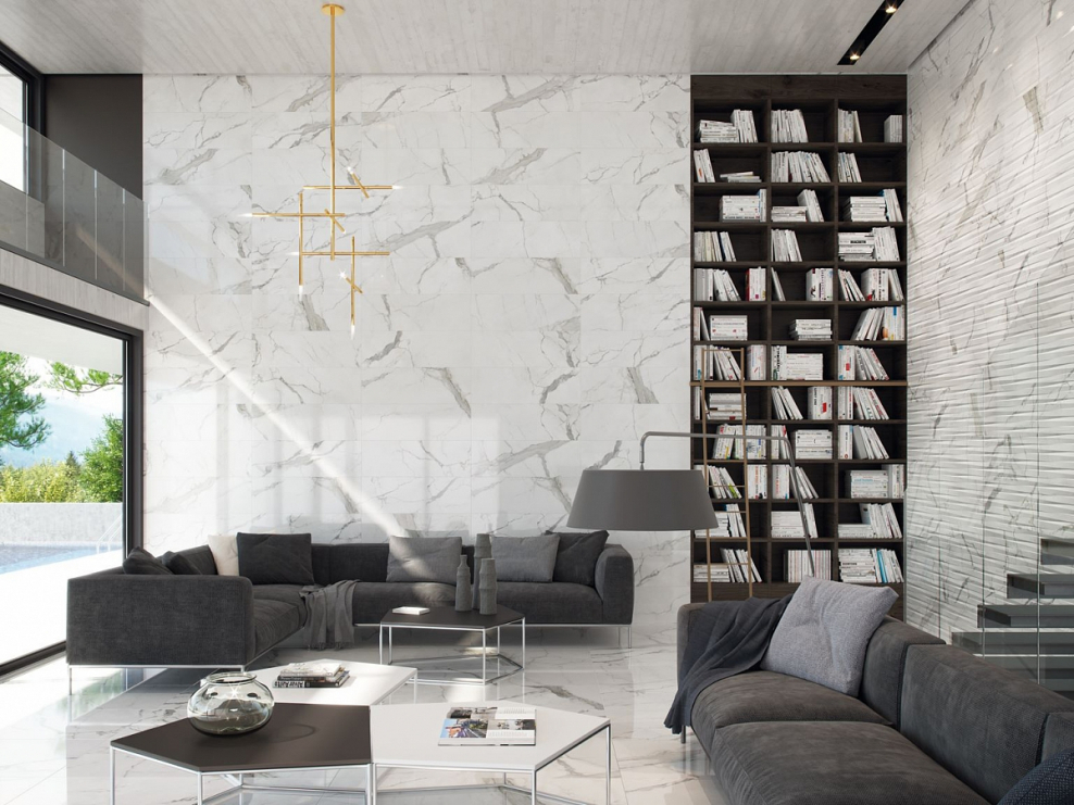 Statuario brillo 30x90 Cifre