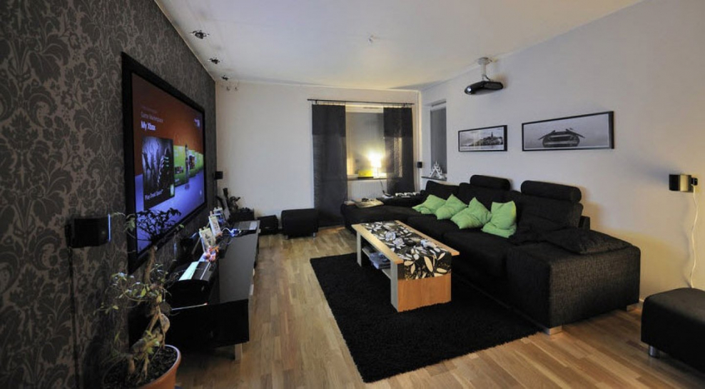 Спальня в стиле тотал Блэк