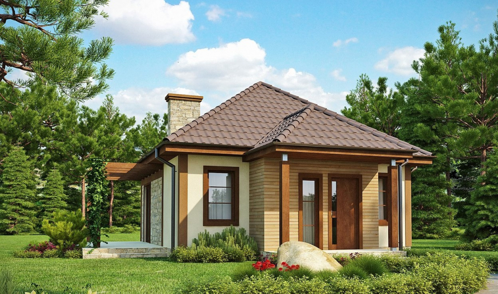 Маленький одноэтажный домик