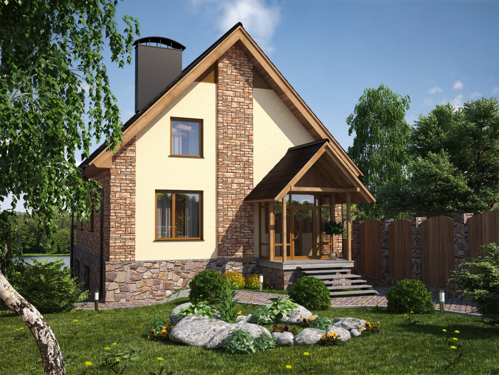 Небольшой кирпичный домик