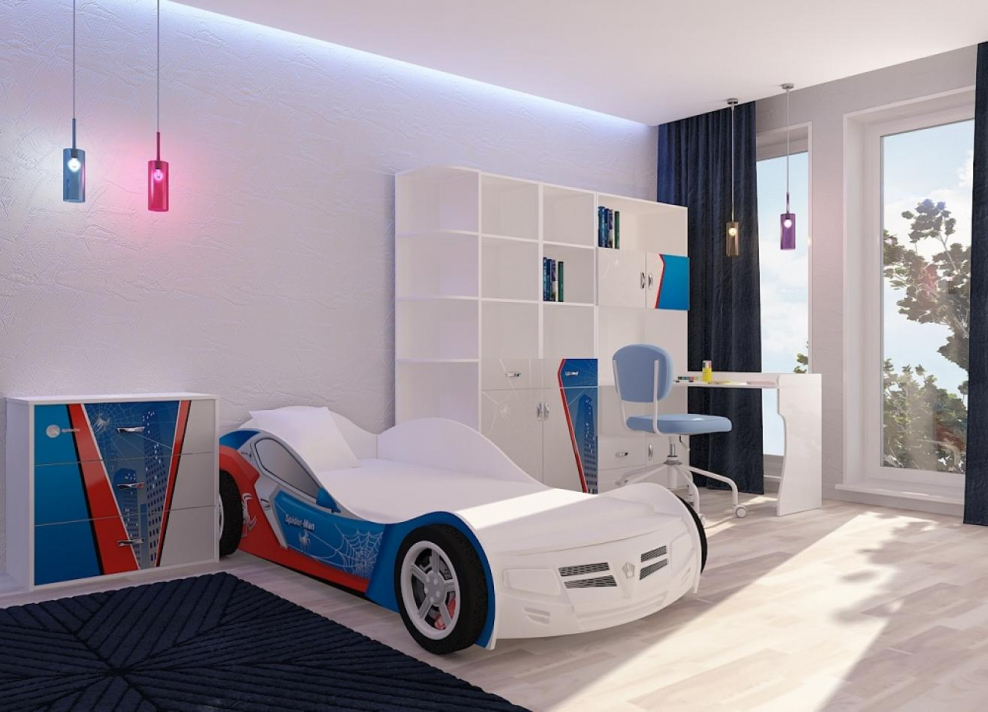 Кровать машинка Спайдермен