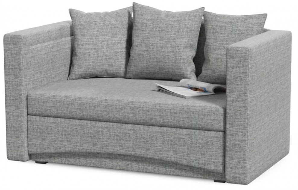 Кушетка "Верди" серая рогожка софа