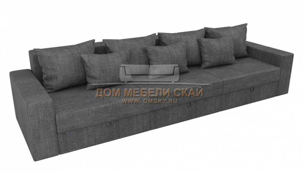 Диван Дубай серая рогожка