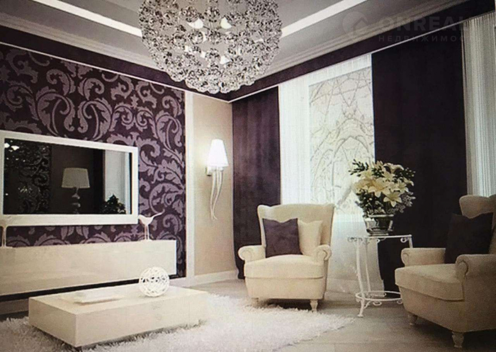 Гостиная в сиреневом цвете