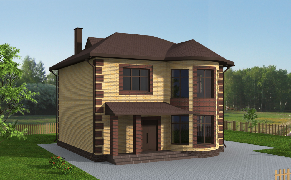 Проект дома 250 м2 двухэтажный