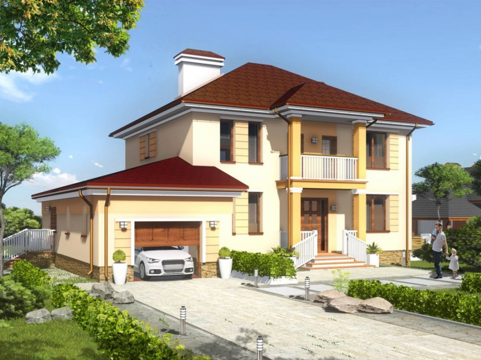 Дом z500 с мансардой