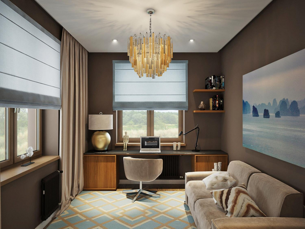 Комната-кабинет интерьер