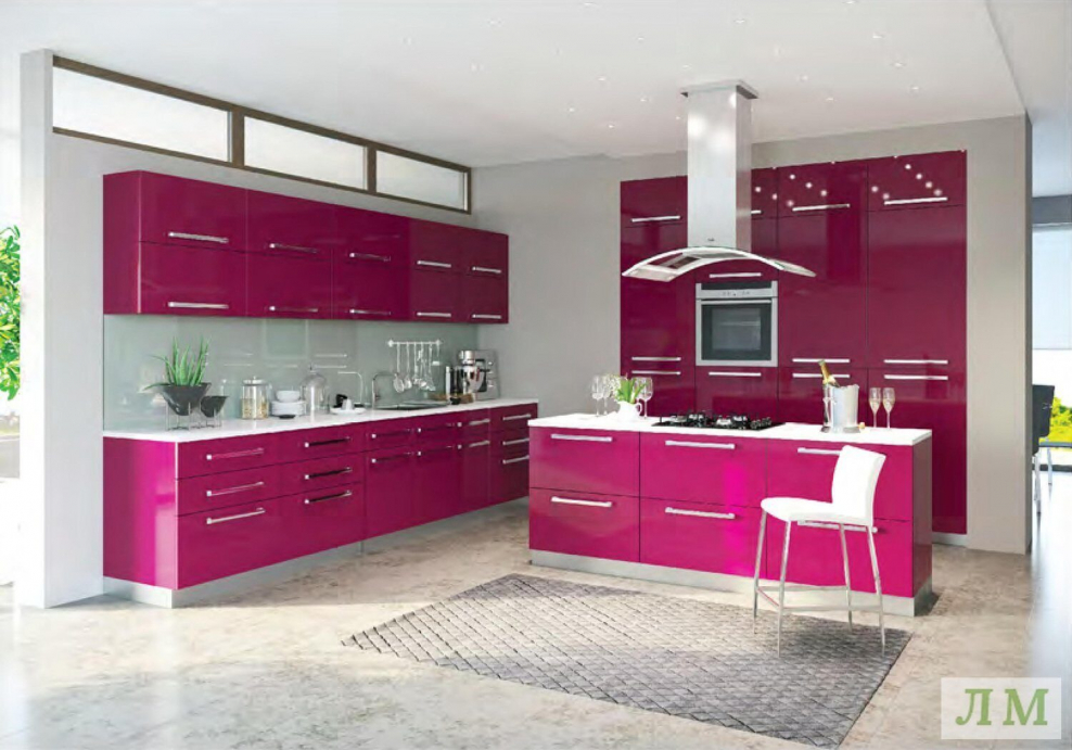 Кухня Мария фуксия