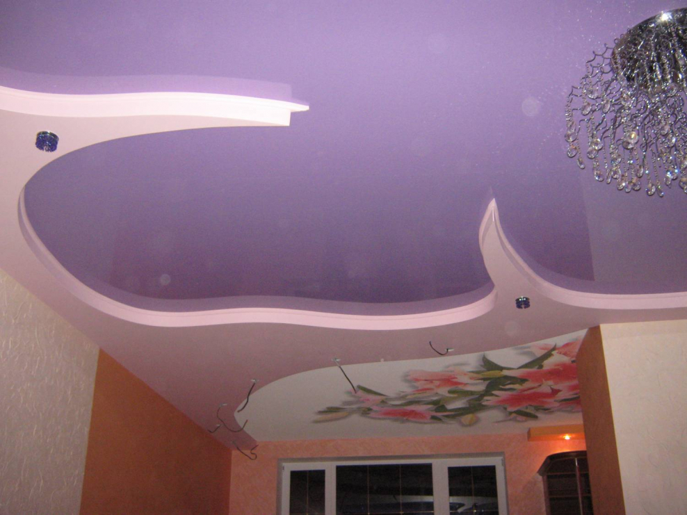 Натяжные потолки дизайн