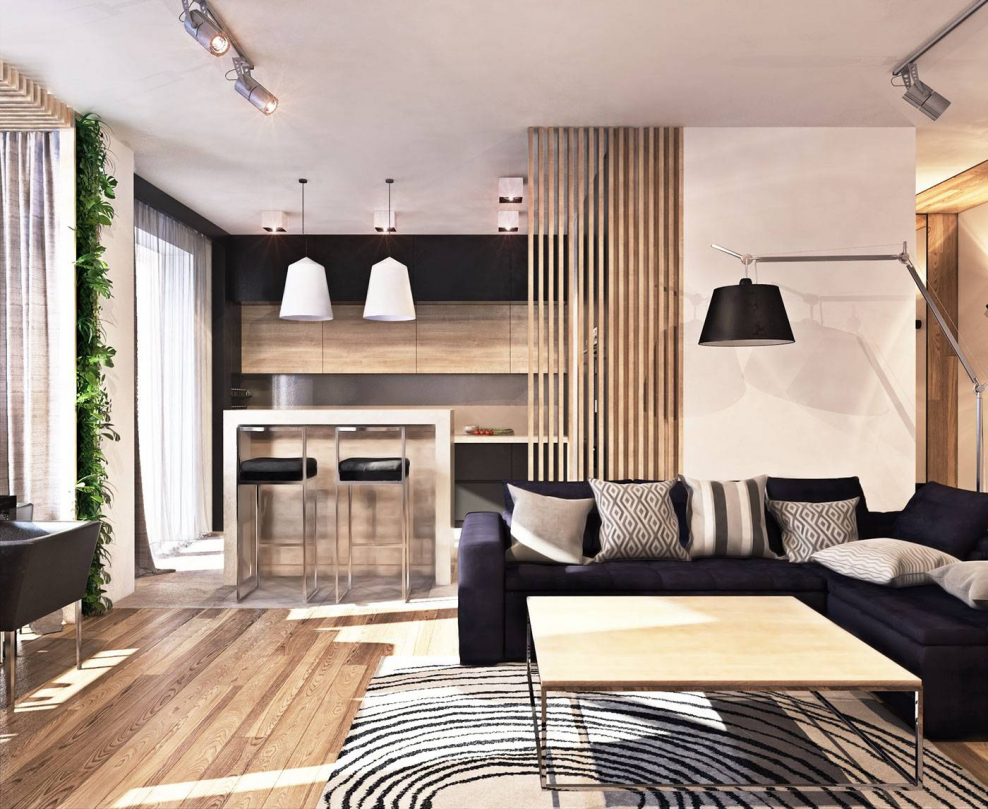 Современный светлый интерьер