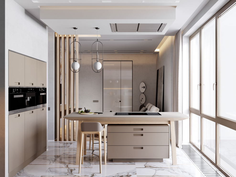 Кухня столовая в стиле Минимализм