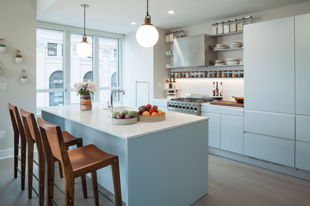 Освещение на маленькой кухне