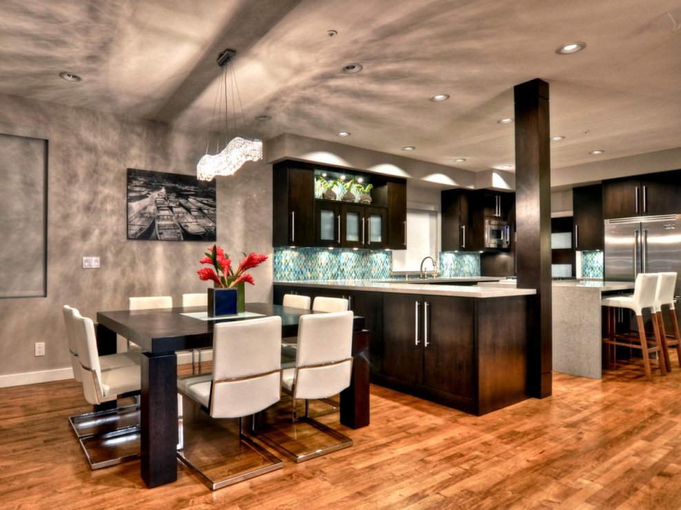 Кухня лофт и Контемпорари