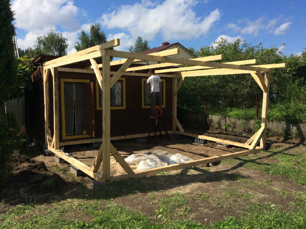 Хозблок пристройка