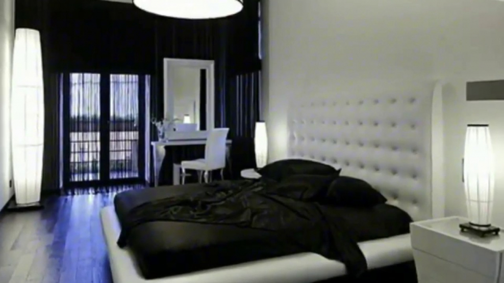 Спальня в стиле тотал Блэк