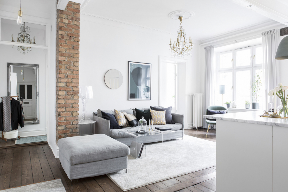 Скандинавский стиль с элементами классики